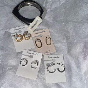 Francesca's Collections Mixed Metal Earring Set